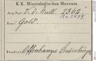 Etiketten zu Gold (NHMW-MIN-Aa2499)